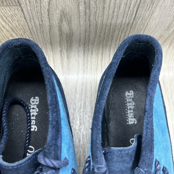 British Walker Mens Casual Shoes Wallabee Style Suede 2 Tone Navy Sky Bl… main image 10